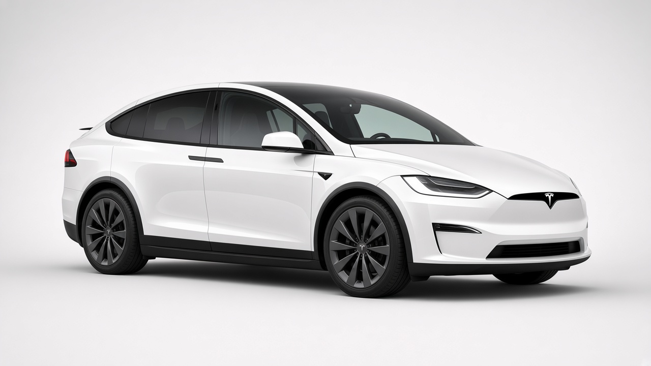 Tesla Model X Long Range — Отпред